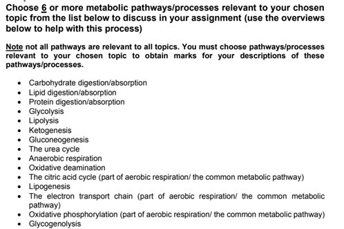 biochemical pathology assignment question