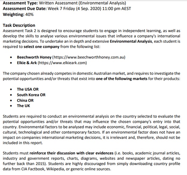 environmental pollution assignment question