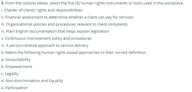 humanities assessment sample