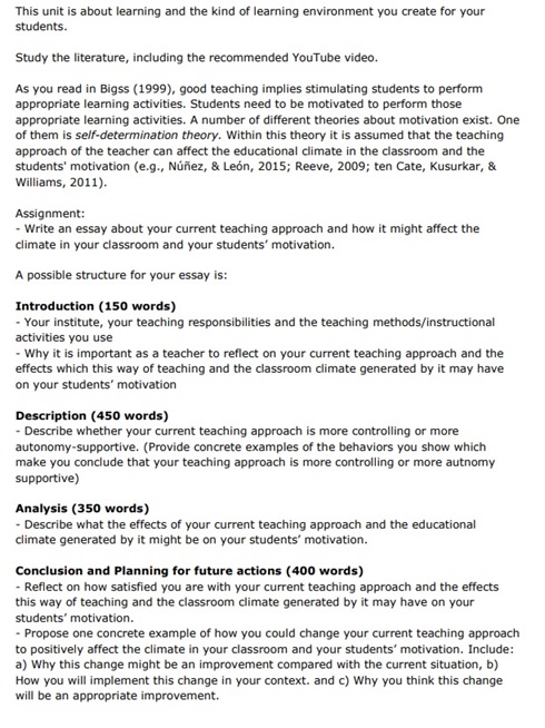 medical education assignment