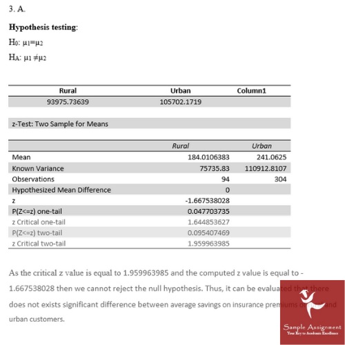 statistics coursework example