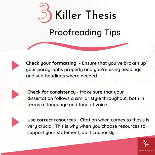 3 killer thesis proofreading tips