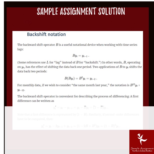 ECON2032 identifying stationarity sample assignment