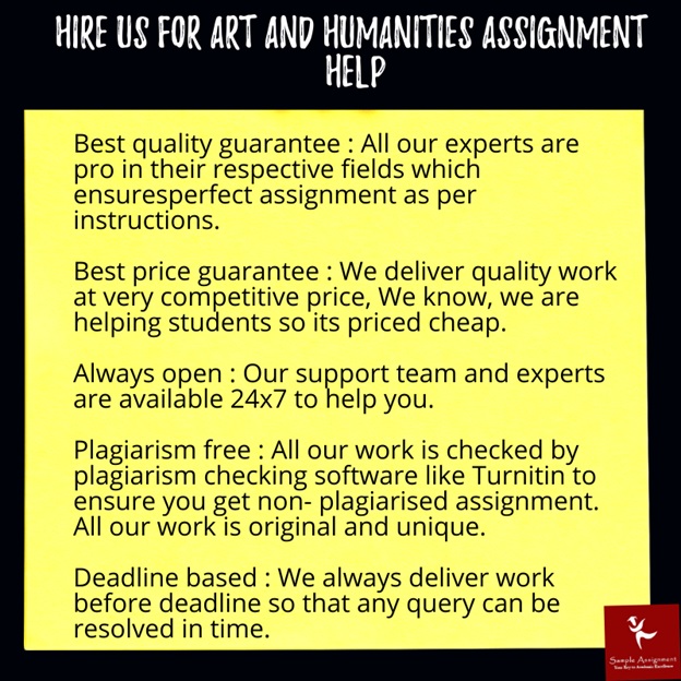 arts humanity assignment help service