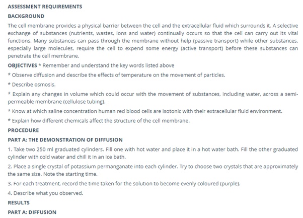 biology osmosis coursework question sample uk