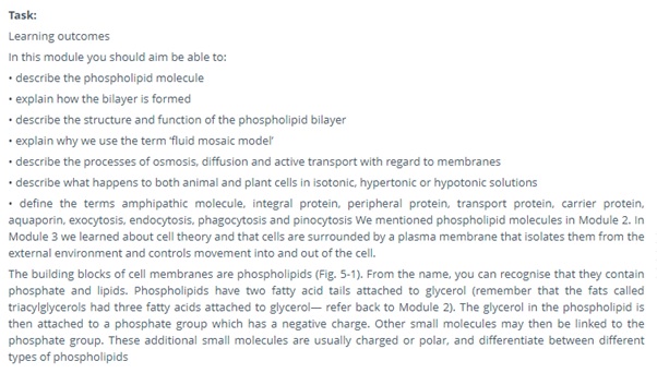 biology osmosis coursework question uk