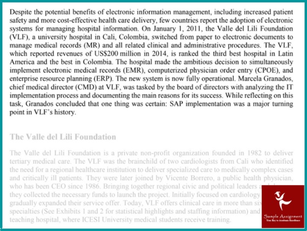 cardiology assignment sample