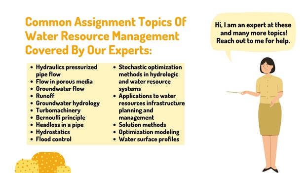 common assignment topics of water resource management covered by our experts