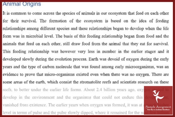 cosmology assignment example