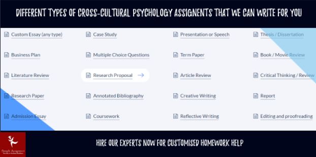 cross cultural psychology assignment help experts australia