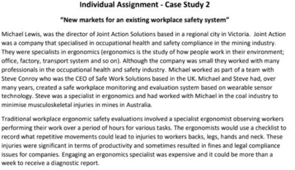 ergonomics case study