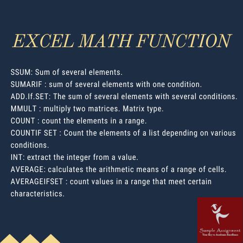 excel assignment help