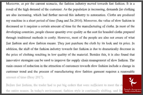 fashion management assignment example online