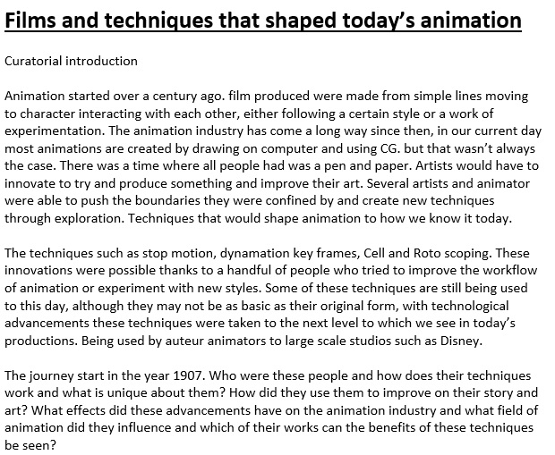 films and techniques that shaped today s animation