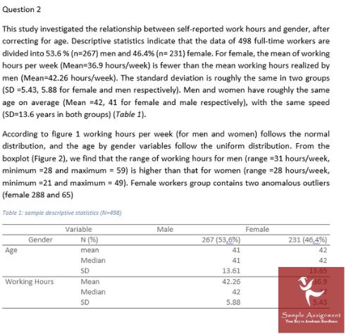 free question sample on biostatistics 2 in canada