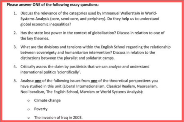 international studies writing help UK