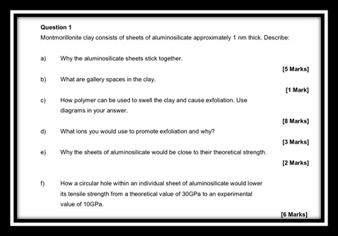 materials technology assignment question sample uk