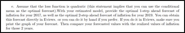 online inflation assignment sample task