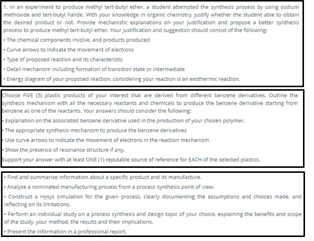 process synthesis and design homework help canada