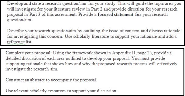 research proposal question Canada