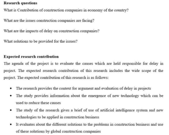 research question on dissertation structure