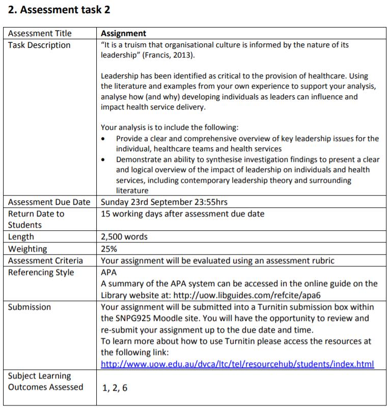 responsible leadership assignment helper