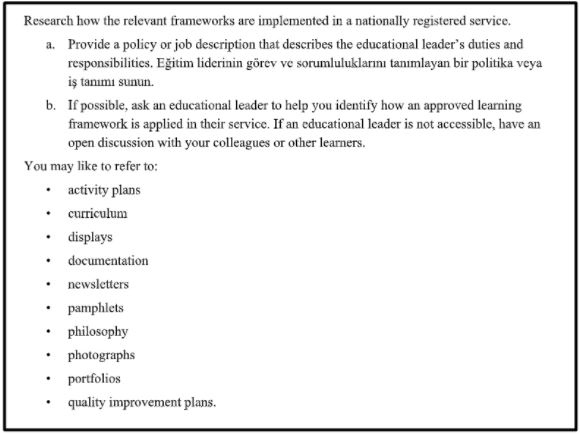 sample question for childcare dissertation topic