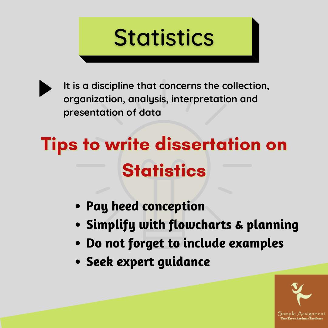 statistics dissertation writing tips