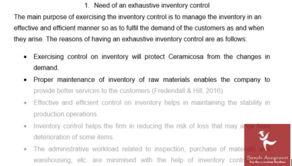 supply chain management assignment help sample solution