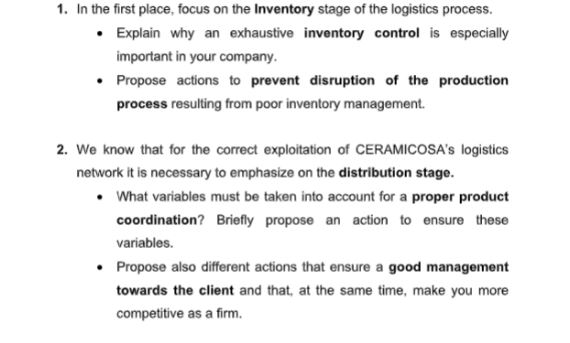 supply chain management sample solution help