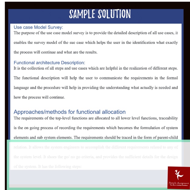 systems engineering assignment sample