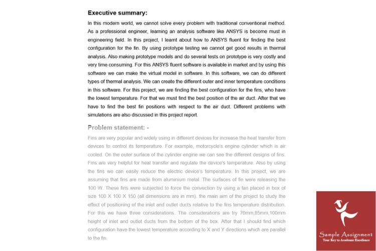 thermal engineering assignment solution