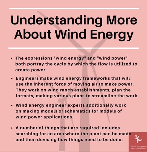 understanding more about wind energy engineering assignment help