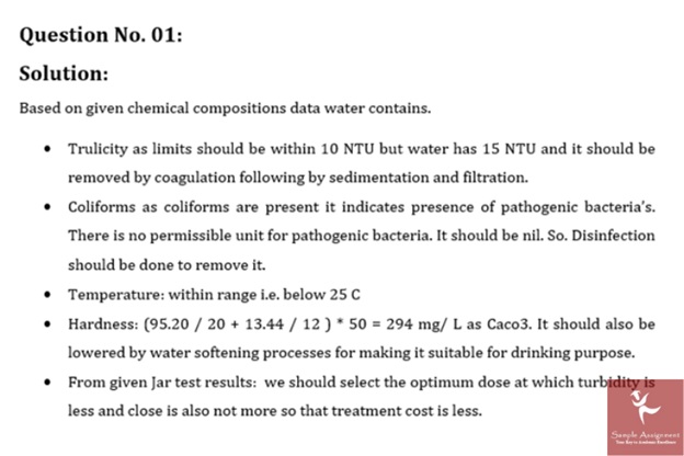 water resources management sample solution online