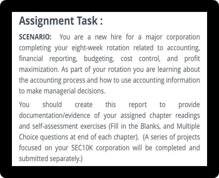 advanced financial reporting assignment task