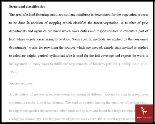 forest science management assignment sample online