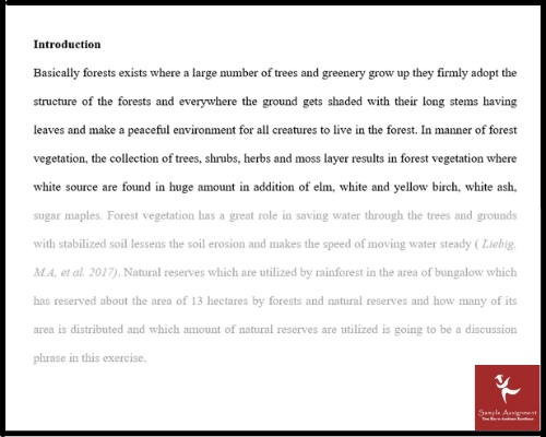 forest science management assignment sample