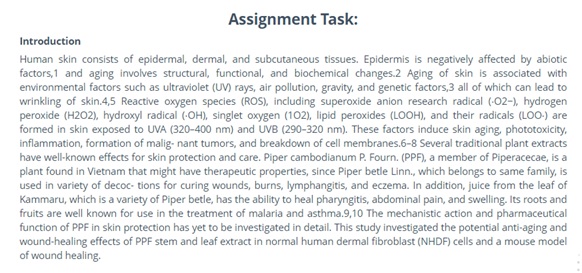 ichthyology assignment sample task