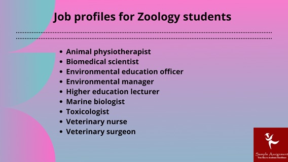 job profiles for zoology students