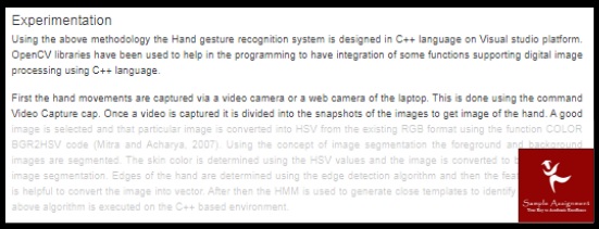 opencv programming assignment experimentation