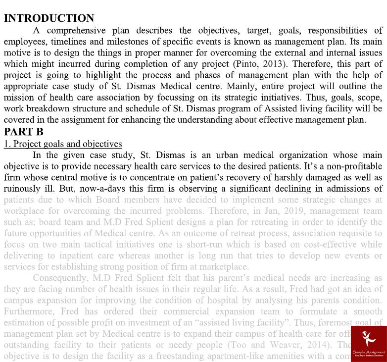 project plan homework solution canada