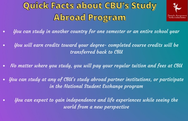 quick facts about cbu s study abroad program