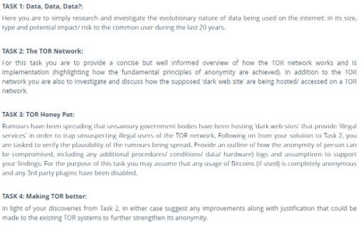 tor network assignment help sample