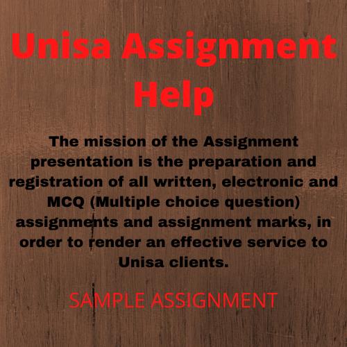 unisa assignment help