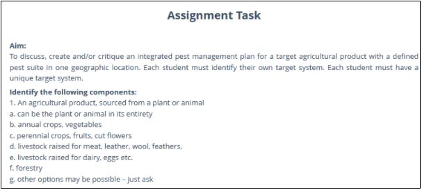 agricultural science assignment help sample