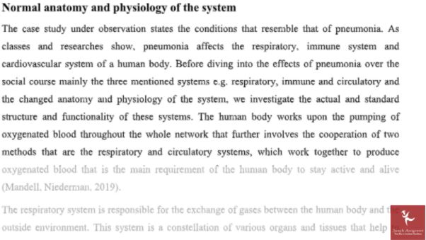 anatomy homework help sample answer