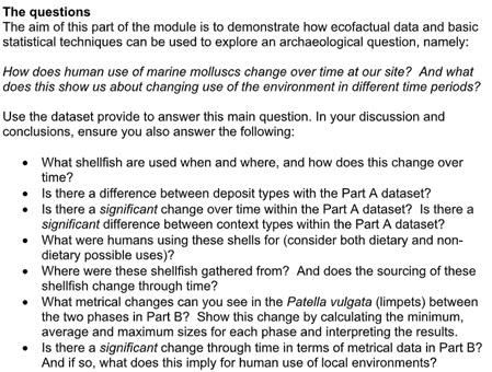 archaeology homework help question sample