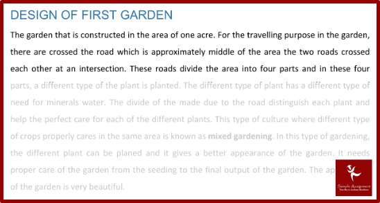 arts london university assignment design of first garden