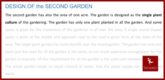 arts london university assignment design of the second garden