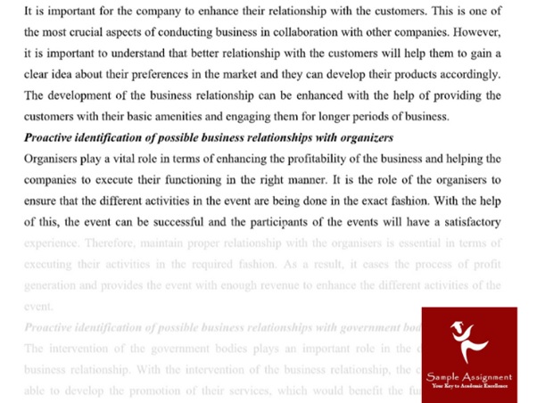 business relations homework writing sample services